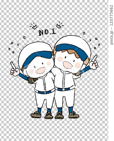 一個交叉肩膀的棒球男孩 120775662