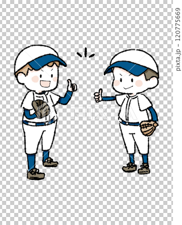 いいねしあう野球少年 120775669