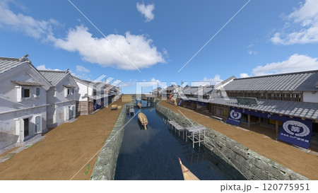 江戸時代の街並み 120775951