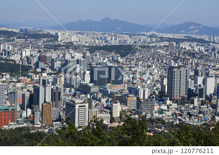 View of Seoul from Namsan Mountain 120776211