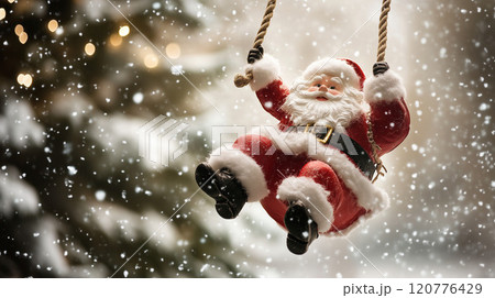サンタクロースのクリスマス風壁紙 120776429