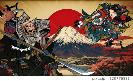 牛若丸と弁慶(背景:生成AI) 牛若丸と弁慶(背景:生成AI) 120776551