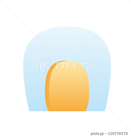 丸っぽいかまくらのイラスト 120776578
