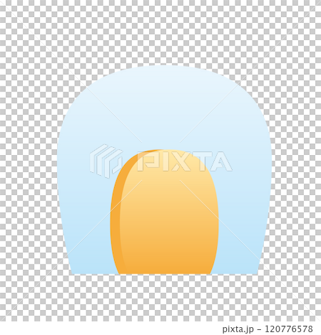 丸っぽいかまくらのイラスト 120776578