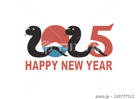 年賀状　2025年　巳年 120777522