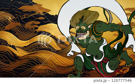 風神(背景:生成AI) 風神(背景:生成AI) 120777546