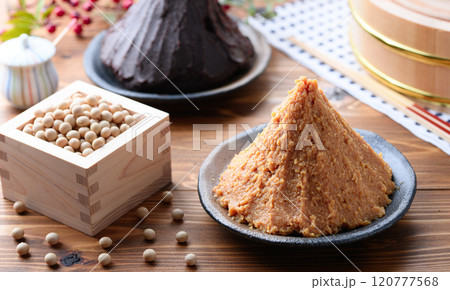 赤味噌と白味噌 （ あわせ味噌  ） 120777568