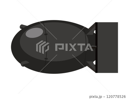 長崎に投下された原子爆弾（ファットマン） 120778526