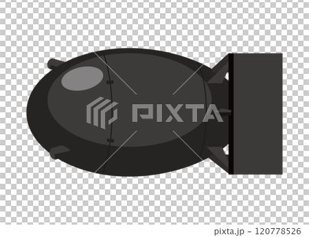 長崎に投下された原子爆弾（ファットマン） 120778526