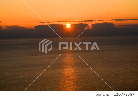 Peaceful Sea Sunset Natures Golden Hour at Its Best Peaceful Sea Sunset Natures Golden Hour at Its Best 120778687