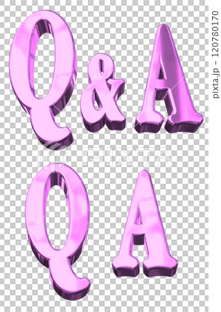 3DCG人物《Q&A閃光》紫色、紫色、粉紅色 120780170