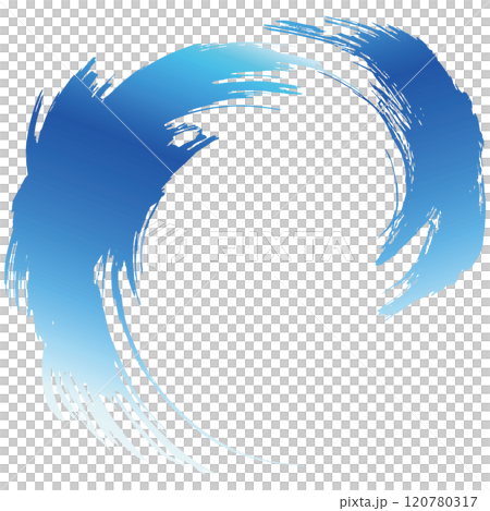 強大的大海、漩渦水、波浪噴霧插畫素材向量 120780317