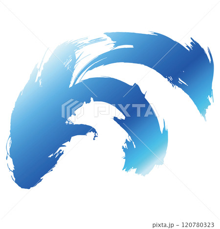 勢いのある海・渦水・波しぶきのイラスト素材 ベクター 勢いのある海・渦水・波しぶきのイラスト素材 ベクター 120780323