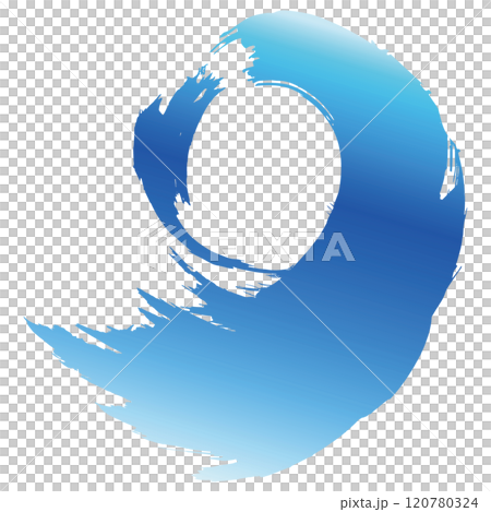 強大的大海、漩渦水、波浪噴霧插畫素材向量 120780324