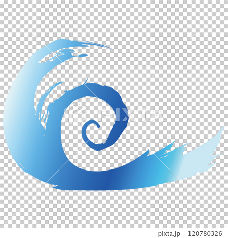 Powerful sea, whirlpools, and wave splash illustrations vector 120780326
