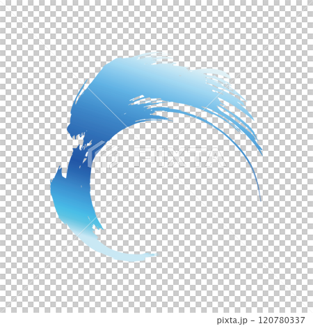 強大的大海、漩渦水、波浪噴霧插畫素材向量 120780337