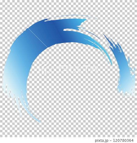 強大的大海、漩渦水、波浪噴霧插畫素材向量 120780364