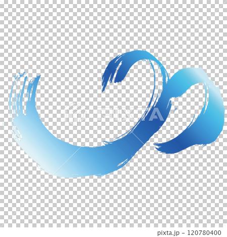 強大的大海、漩渦水、波浪噴霧插畫素材向量 120780400