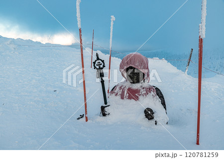 山形県　蔵王の樹氷 120781259