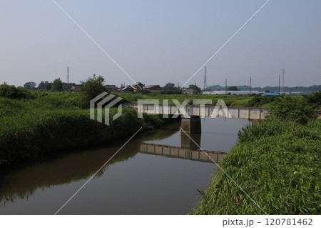 廃線となった関東鉄道鉾田線の鉄橋 廃線となった関東鉄道鉾田線の鉄橋 120781462