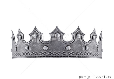 Ancient king or queen crown isolated on white background with clipping path 120781935