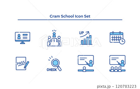 学習塾　アイコン　セット 120783223