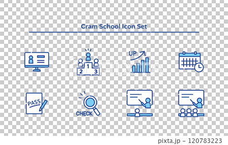 学習塾　アイコン　セット 120783223