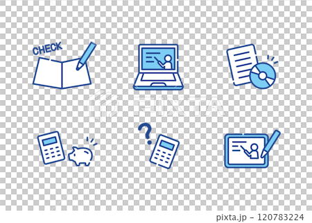 タブレット学習　教材　アイコン　セット 120783224