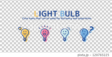 Light bulb icon set 120783225