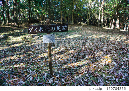 岡山吉備の中山パワースポット史跡ダイボーの足跡 120784256