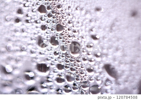 Tiny Bubbles on a Colour Background Condensation Steam Water 120784508