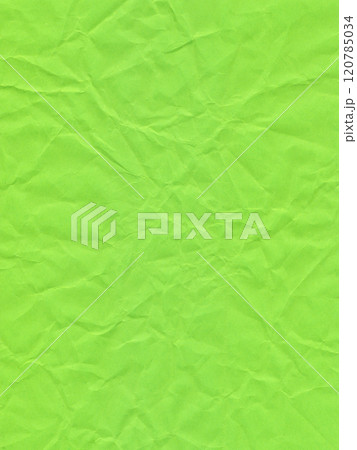 Surface of colored paper, sheet of crumpled light green paper 120785034