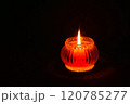 ろうそくの火／キャンドルの燃える炎 120785277