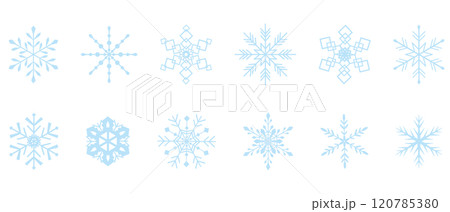 雪の透過イラストセット 雪の透過イラストセット 120785380