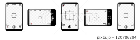 Camera app with zoom, timer, and focus settings for photos Camera app with zoom, timer, and focus settings for photos 120786284