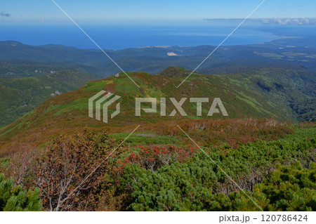 秋の暑寒別岳登山　北海道の絶景 日本二百名山 120786424