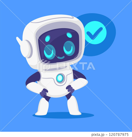 Robot and Modern Electronic Humanoid Machine Vector Illustration Robot and Modern Electronic Humanoid Machine Vector Illustration 120787975