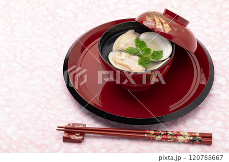 はまぐりのお吸い物 はまぐりのお吸い物 120788667