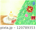 クレヨン画のクリスマスイメージ 120789353