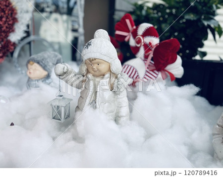 A closed up shot of New Year decorations.  120789416