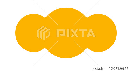 Yellow sticky badge insignia emblem 120789938