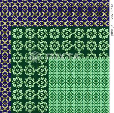 green background four-leaf clover. 120790648