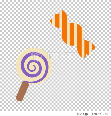 Halloween color candy illustration 120791240