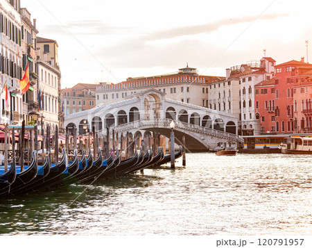 Rialto Bridge and Gondolas in Venice Rialto Bridge and Gondolas in Venice 120791957