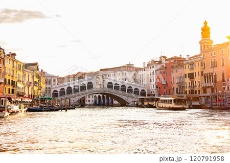 Rialto Bridge and Gondolas in Venice Rialto Bridge and Gondolas in Venice 120791958