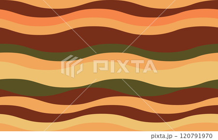 Abstract background with wavy stripes in vibrant colors, creating a rippled, liquid effect. Smooth curves and textured lines add elegance, vitality, and creativity. Ideal for wallpaper or textile. Abstract background with wavy stripes in vibrant colors, creating a rippled, liquid effect. Smooth curves and textured lines add elegance, vitality, and creativity. Ideal for wallpaper or textile. 120791970