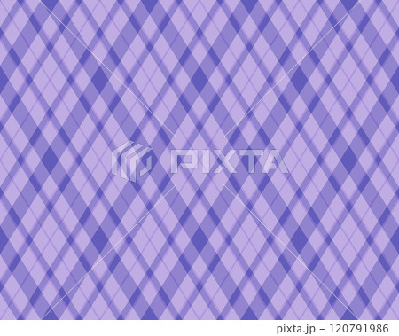 Argyle pattern of geometric rhombus. Harlequin check wallpaper design. Classic diamond shaped textile material for web background, print fabric clothing, sweater, wrapping paper, gift card, invitation 120791986
