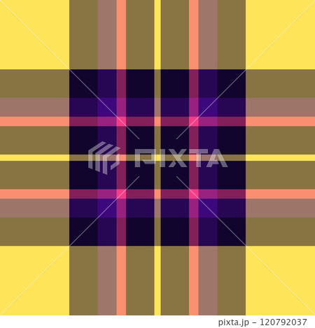 Sketching textile vector pattern, idea background seamless plaid. Packing check fabric texture tartan in amber and red colors. 120792037