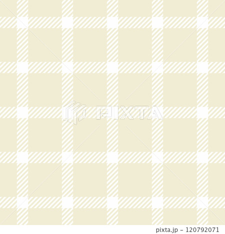 Simple vector check fabric, furry textile background plaid. Summertime texture seamless tartan pattern in light and white colors. 120792071