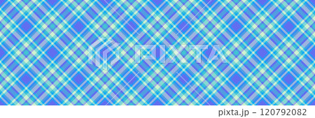 Antique seamless pattern plaid, perfect tartan fabric texture. Cute background vector check textile in light and blue colors. 120792082